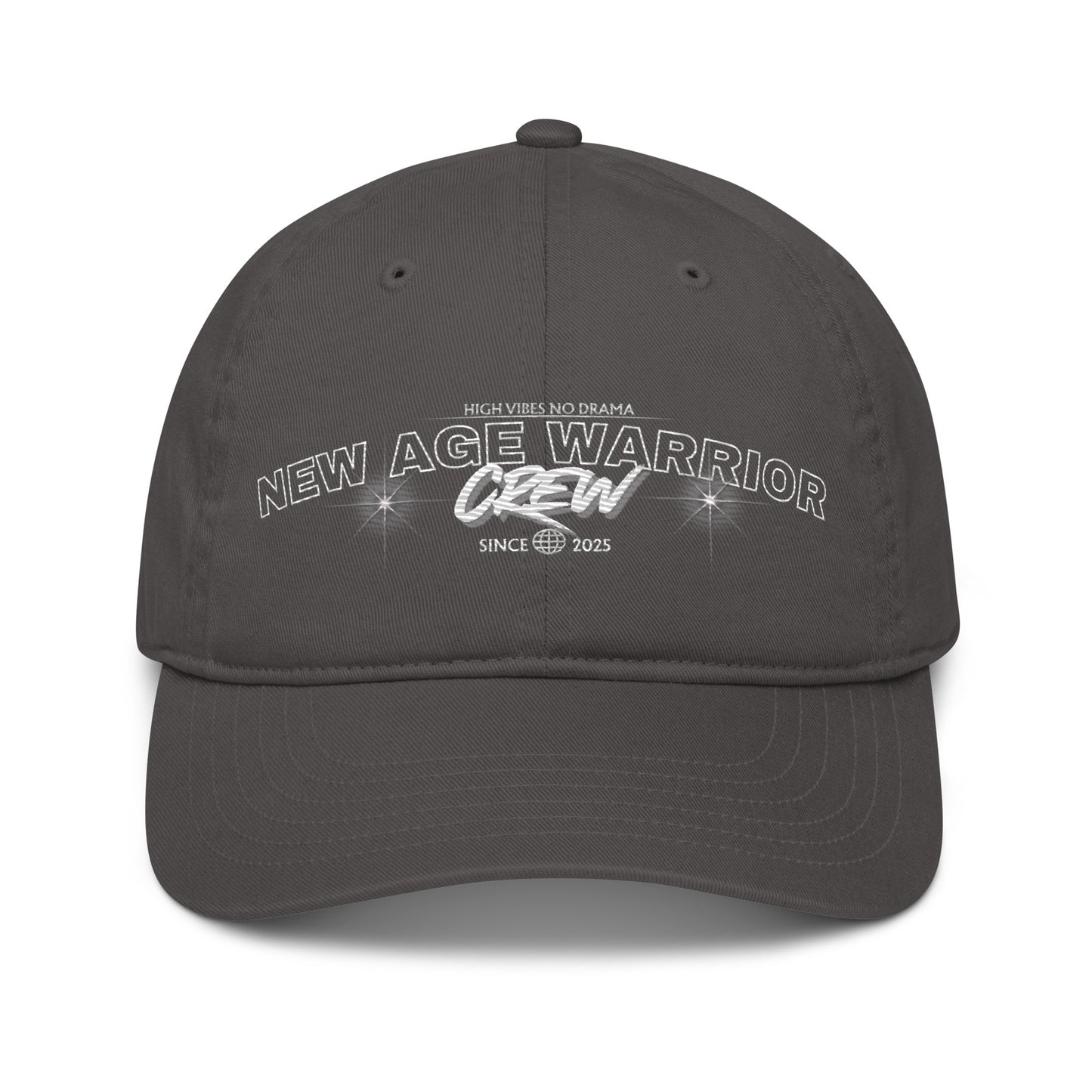 Baseball Cap CREW – High Vibes No Drama Bio Unisex Druck auf grau