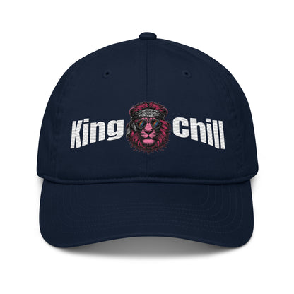 New Age Warrior Cap – King of Chill Loewe | Unisex Bio Baumwolle in der Farbe dunkelbau